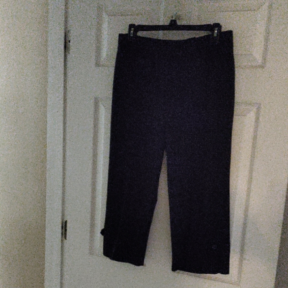 Larry Levine Black Dress Pants Straight Leg